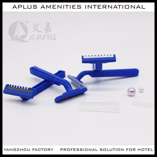 OEM Cheap Luxury Private Label Disposable Travel Bamboo Razor for Guest Hotel Shaving Kit